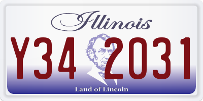 IL license plate Y342031