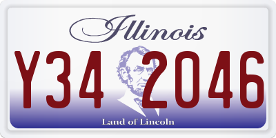 IL license plate Y342046