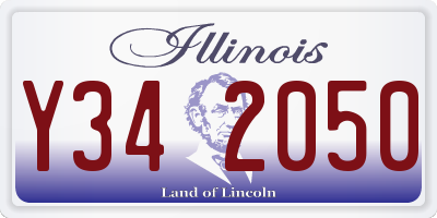 IL license plate Y342050