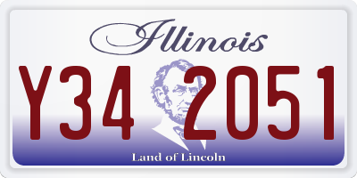 IL license plate Y342051