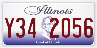 IL license plate Y342056