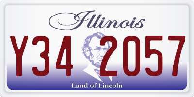 IL license plate Y342057