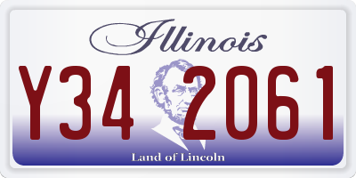 IL license plate Y342061