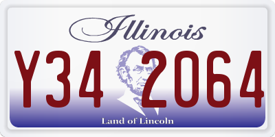 IL license plate Y342064