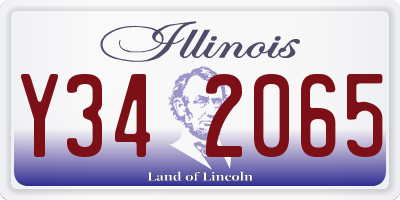 IL license plate Y342065