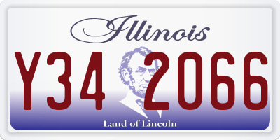 IL license plate Y342066