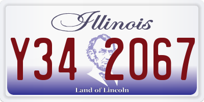IL license plate Y342067