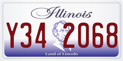 IL license plate Y342068