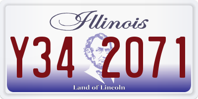 IL license plate Y342071