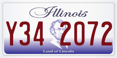 IL license plate Y342072