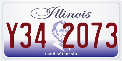 IL license plate Y342073
