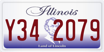 IL license plate Y342079