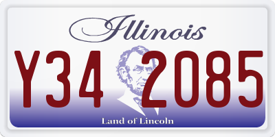 IL license plate Y342085