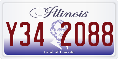 IL license plate Y342088