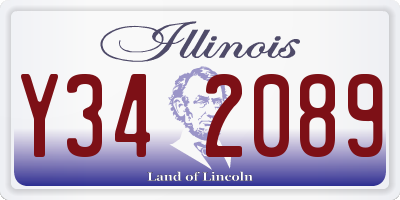 IL license plate Y342089