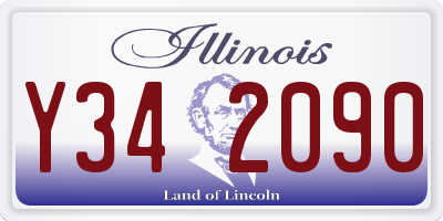 IL license plate Y342090