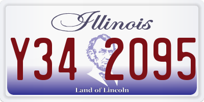 IL license plate Y342095