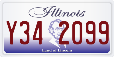 IL license plate Y342099