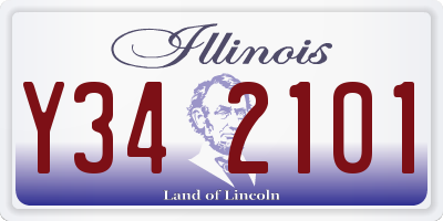 IL license plate Y342101