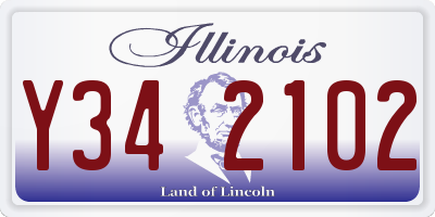 IL license plate Y342102