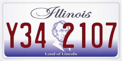 IL license plate Y342107