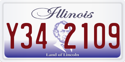 IL license plate Y342109