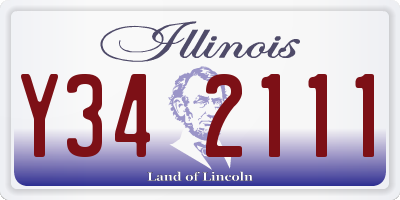 IL license plate Y342111