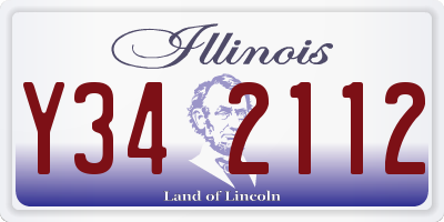 IL license plate Y342112