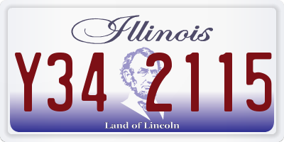 IL license plate Y342115