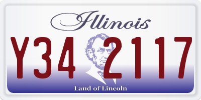 IL license plate Y342117