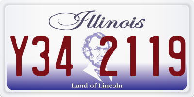 IL license plate Y342119
