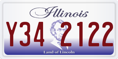 IL license plate Y342122