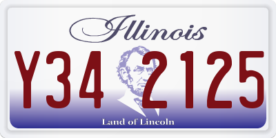 IL license plate Y342125