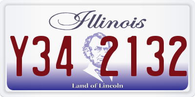 IL license plate Y342132