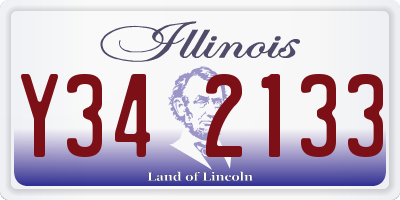 IL license plate Y342133