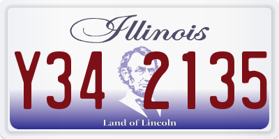 IL license plate Y342135