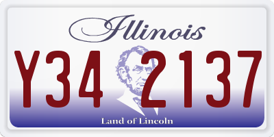 IL license plate Y342137