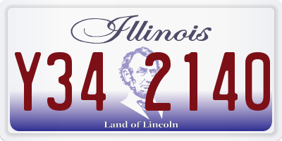 IL license plate Y342140