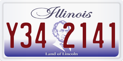 IL license plate Y342141