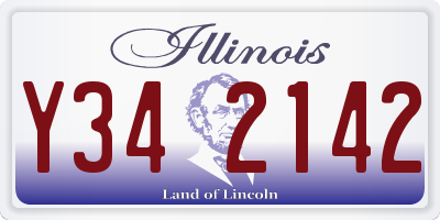 IL license plate Y342142