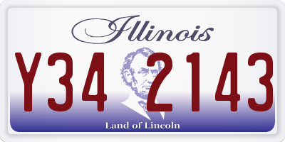 IL license plate Y342143
