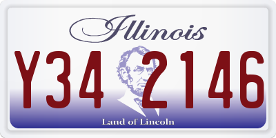 IL license plate Y342146