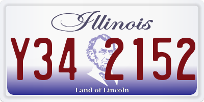 IL license plate Y342152