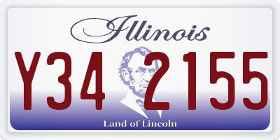 IL license plate Y342155