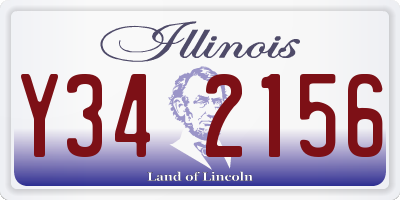 IL license plate Y342156