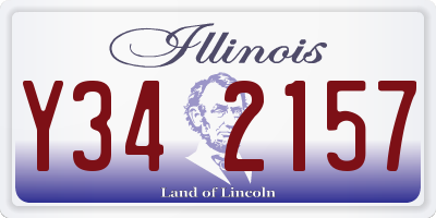 IL license plate Y342157