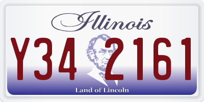 IL license plate Y342161
