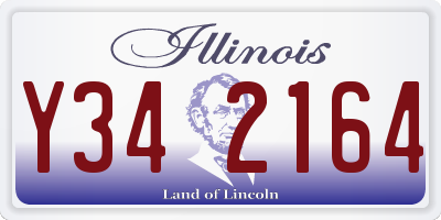IL license plate Y342164