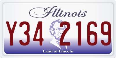 IL license plate Y342169
