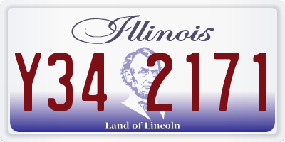 IL license plate Y342171